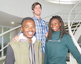 (Left to right): Joseph Shandlale, Hendri Meintjies and Kelly Moorosi.